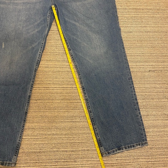 NWT Abercrombie 90s Straight Ultra High Rise Jean In Blue Sz 36 | 22R - Picture 6 of 8